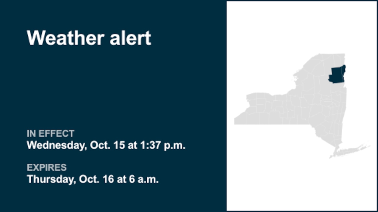 NY weather: Weather alert issued for Essex County until Thursday morning