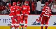 Edvinsson scores two goals as Red Wings erase four-goal deficit, beat Blues 6