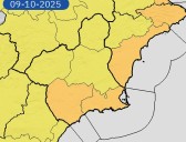 La AEMET eleva a naranja la alerta por lluvias y tormentas en Lorca