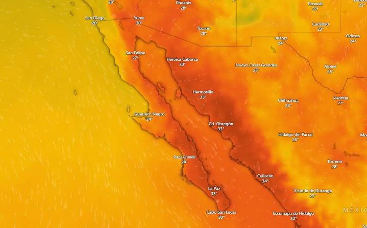 Clima en La Paz y Los Cabos, miércoles 22 de octubre de 2025