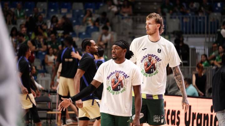 El Unicaja y el Carpena mandan un mensaje de apoyo a Tyson Carter