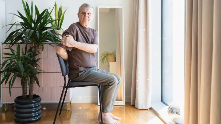 Too stiff for floor-based yoga? A teacher shares her favorite chair poses to improve posture and mobility