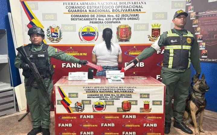 Ocultó 31 gramos de cocaína en sus partes íntimas