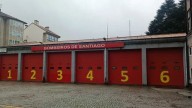 Santiago tiene inoperativo su parque de bomberos hasta las 22 horas de hoy: «Un día histórico... por desgracia»
