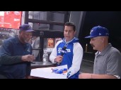 Dodger fans celebrate after Wild Card Series sweep