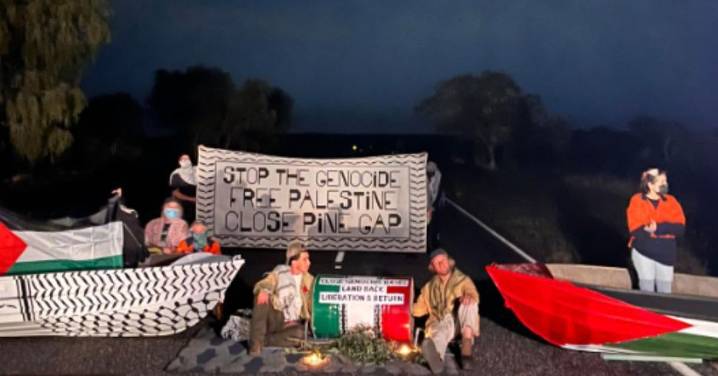 Pro-Palestinian protesters target Pine Gap spy base