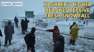 Video: Kashmir’s Higher Reaches Receive Fresh Snowfall
