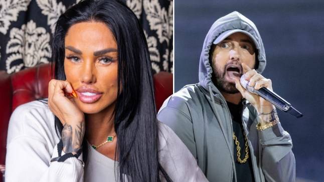 Katie Price reveals secret kiss with Eminem