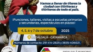 Andalgalá: se realizará el 1° Encuentro de Títeres Andantes