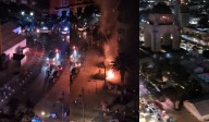 Incendio en las inmediaciones del Monumento a la Revolución deja 16 personas intoxicadas