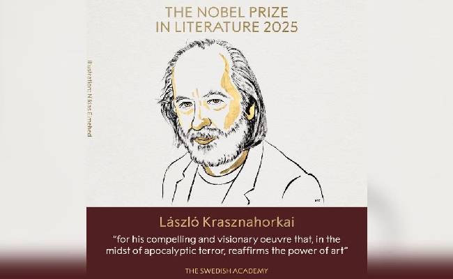 Hungarian writer Laszlo Krasznahorkai wins Nobel Prize in literat...