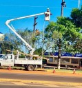Se realizan tareas de mejora de iluminación en vías de acceso a Puerto Rico