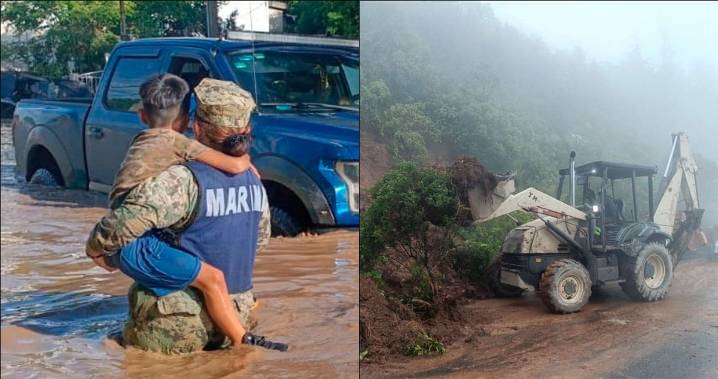 Lluvias dejan 29 muertos en cuatro estados y provocan explosión de ducto de Pemex en Puebla