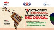 VI Congreso Internacional de Interculturalidad reunirá en la USAT a 23 expertos en movilidad humana y ciudadanía intercultural