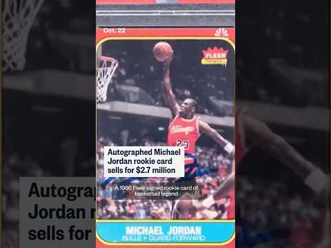 Autographed Michael Jordan rookie card sells for $2.7 million