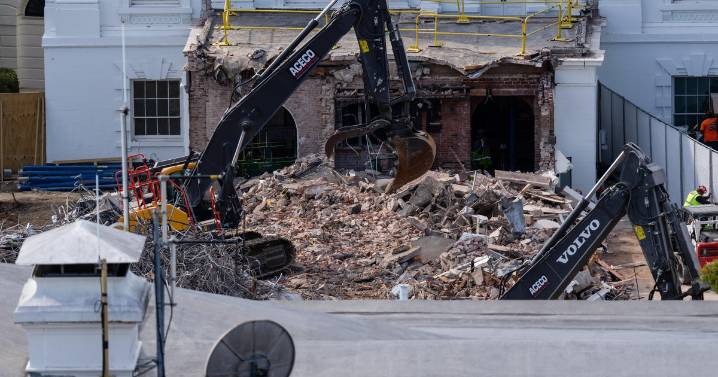 Trump says he'll donate "millions" to White House ballroom as East Wing demolition appears to be complete