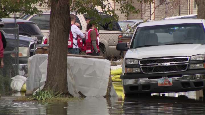 County employee explains drainage system following Rose Park flooding