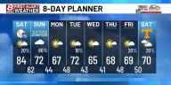Pleasant Saturday, more active pattern Sunday