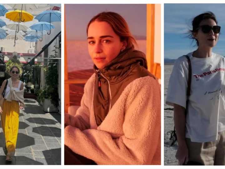 La visita de Emilia Clarke, de "Game of Thrones", en Argentina: recorridas por Cataratas del Iguazú, Salinas Grandes y San Telmo