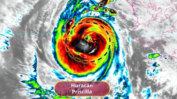 Huracán Priscilla gana fuerza en el Pacífico: alerta en costas mexicanas