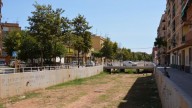 Las obras para desviar el barranco de la Saleta, muy cerca