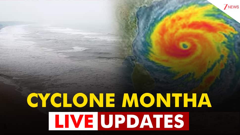 Cyclone Montha Tracker Live Updates: Authorities Signal 'level Seven Warning' At Kakinada Port