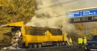 Glasgow M80 lorry fire LIVE as drivers warned of 'heavy delays'