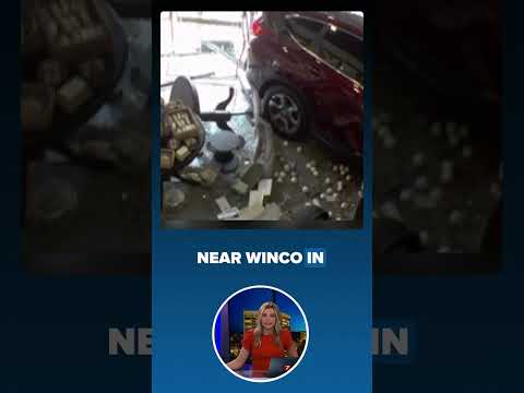 WATCH: Car smashes Into downtown store with owner still inside
