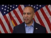 Hakeem Jeffries on arrest of pardoned Capitol rioter who allegedly threatened to kill him