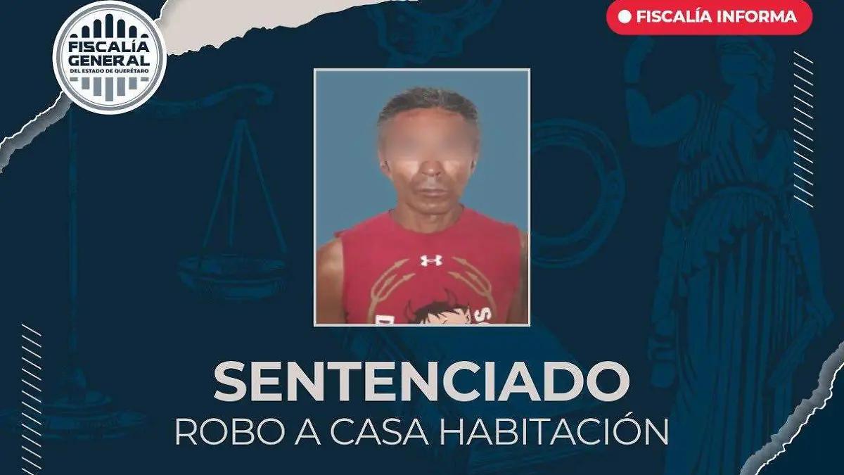 Sentencian a hombre por robar en una casa
