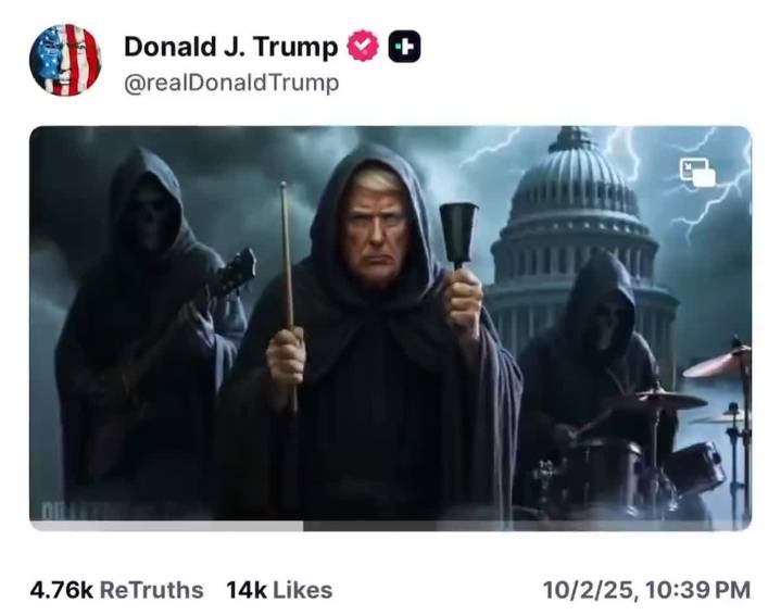 You-Know-Who Is Shitposting Some Really Bizarre Stuff