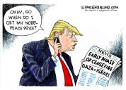 Cartoonist’s take: Gaza Israel Phase 1 ceasefire