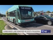SunRunner bus lane removed in South Pasadena, opening it to cars