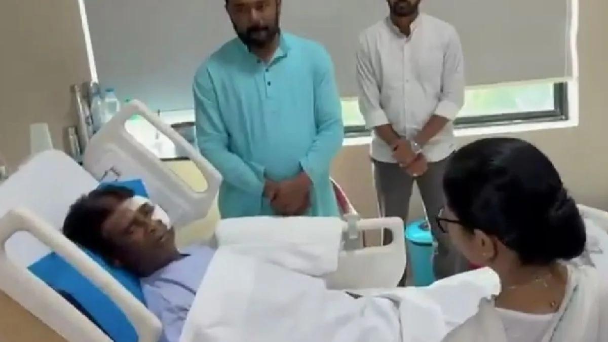 Mamata meets injured BJP MP Khagen Murmu after Jalpaiguri assault