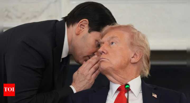 ‘Great day’: Video captures Rubio whispering, passing urgent note to Trump on Israel-Gaza breakthrough; hostages to be freed on Monday