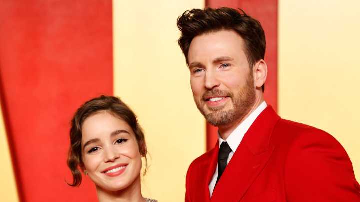 Captain Dad: Chris Evans welcomes a baby with wife Alba Baptista
