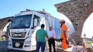 Un inmigrante destroza con su camión un acueducto de 1783 en Algeciras tras ignorar las señales