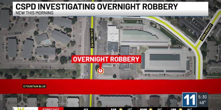 WATCH: CSPD investigating overnight robbery