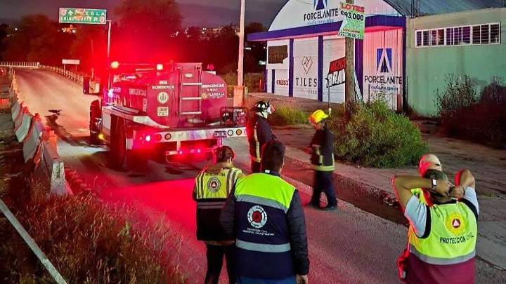 Controlan fuga de gas natural en la Vía Corta Chiautempan