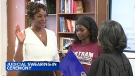 Special judicial swearing-in ceremony held for Schnearia Ashley in Southwest Philadelphia with Bartram High School students