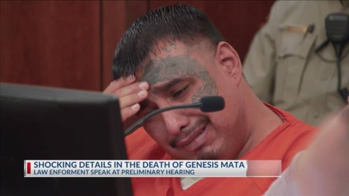 Prosecutors present graphic images of injuries to Genesis Mata's body at preliminary hearing