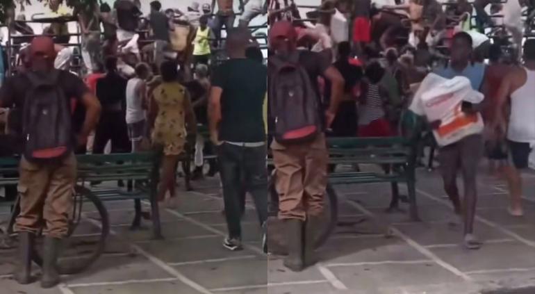 Saquearon camión de comida en Santiago de Cuba por llegada de Melissa