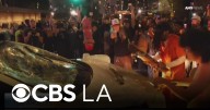Chaos unfolds in downtown Los Angeles after skateboarding event gets out of hand