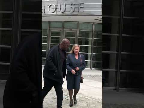 Lori Zeno, founder of NYC free legal defense group, leaves court following fraud charges #shorts