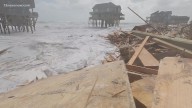 Cleanup begins on the Outer Banks after eight houses collapse into the ocean over 72 hours