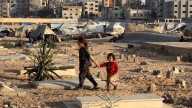 Displaced Palestinians forced to live in Gaza’s graveyards
