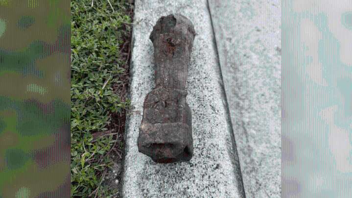 Construction crew digs up 'old mortar' in Florida Keys