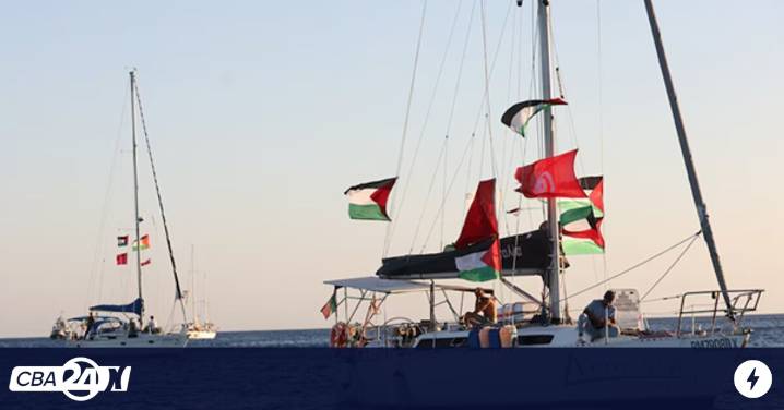 Situación crítica para la flotilla humanitaria que busca romper el bloqueo israelí en Gaza