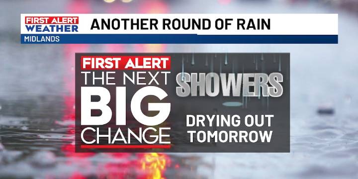 FIRST ALERT: Another round of rain arrives later today