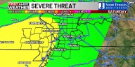 First Alert: Strong cold front could bring strong to severe storms Saturday